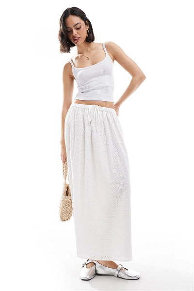 Юбка-макси с вышивкой артикул 142200907