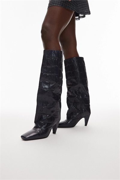 Кожаные ботинки до колен Lux-yy артикул 150833883