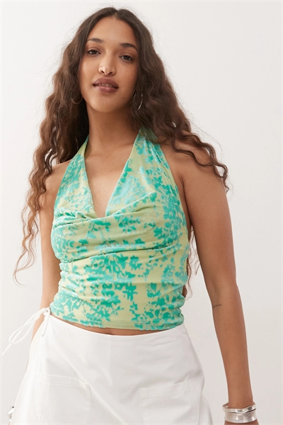 Топ-ками с цветочным флокированным рисунком от Minova артикул 146143378