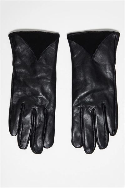 Кожаные перчатки Barney's Originals с вставками артикул 133348917