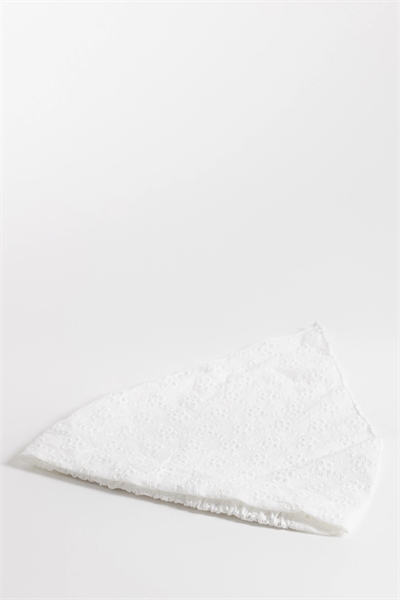 Шарф-бандана с английской вышивкой и резинкой артикул 152929781