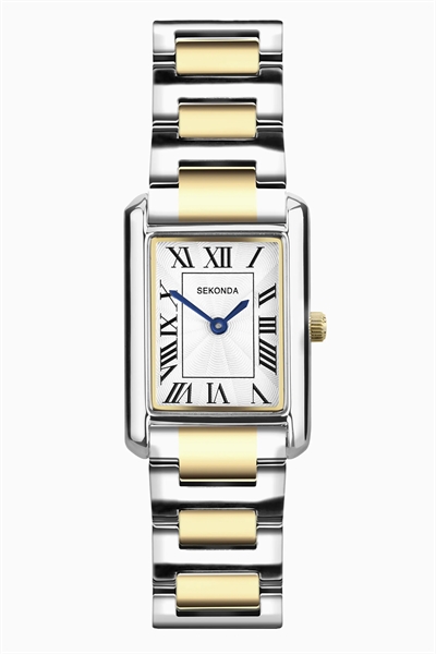 Часы Colette с прямоугольным корпусом 22 мм в двухцветном исполнении артикул 149072125