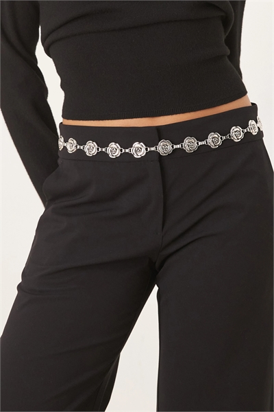 Пояс из розовых бусин артикул 144907445