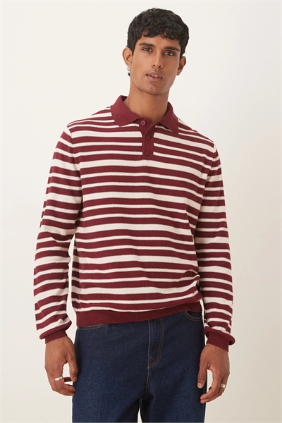 Полуформальная вязаная рубашка-поло артикул 150196696