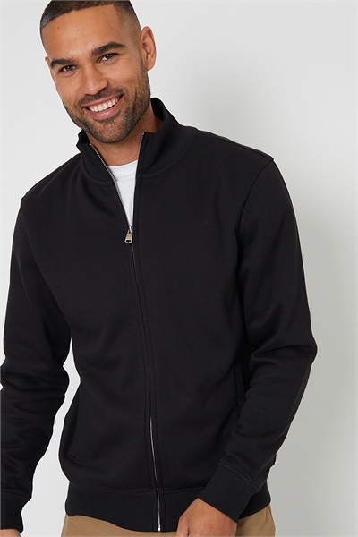 Свитшот с воротником-воронкой и застежкой-молнией артикул 151347459