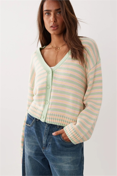 Кардиган с V-образным вырезом артикул 156219638