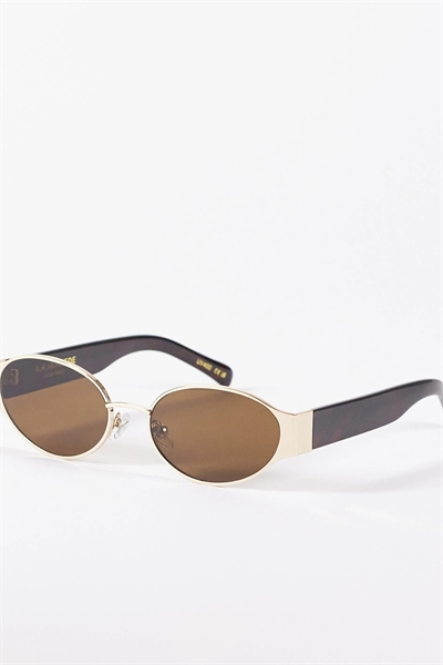 Овальные солнцезащитные очки Bella в металлической оправе артикул 152004521