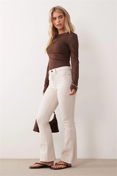 Джинсы Sallie с высокой талией и расклешенными брючинами артикул 152796578