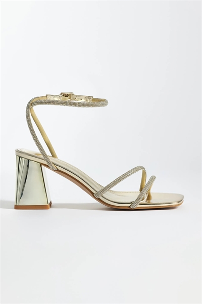 Сандалии Simmi London с широкой колодкой, зеркальным эффектом, стразами и низким каблуком «Джульетта» артикул 154853273