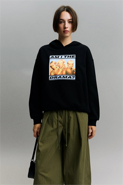 Толстовка с капюшоном с принтом Карди Би артикул 156511725