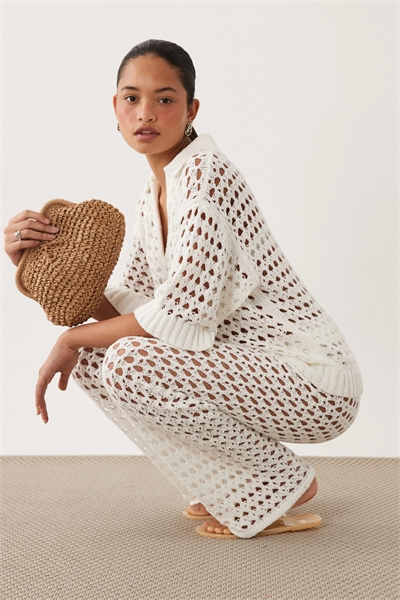 Брюки с широкими штанинами co-ord артикул 153714127