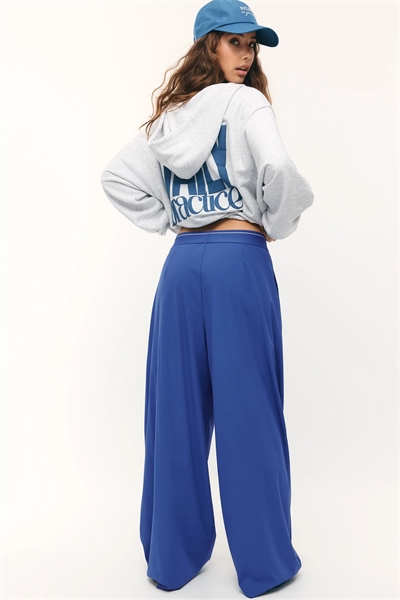 Брюки-джоггеры Palazzo с эластичным поясом артикул 156513774