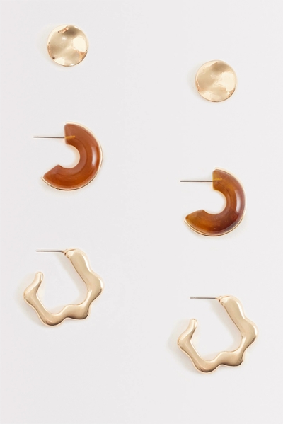 Набор из 3-х эффектных сережек «Orphélina» артикул 154328036