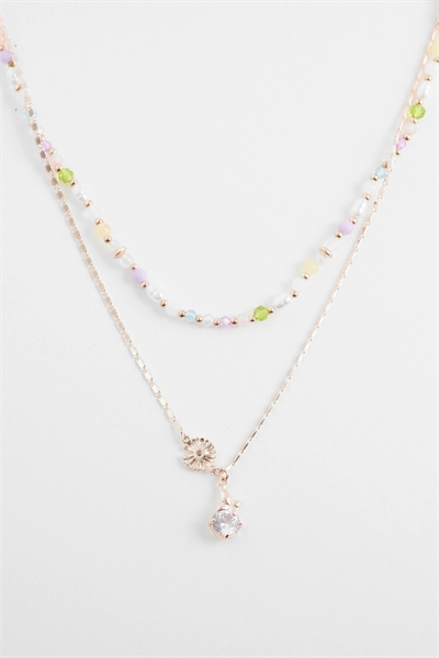 Многослойное колье с подвесками Jeraedia артикул 154328066
