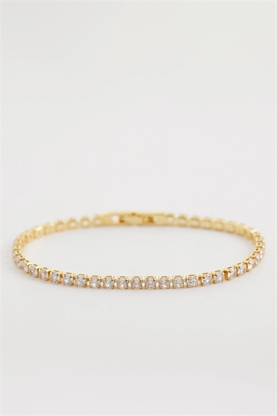 Браслет из кристаллов в стиле теннис артикул 153837009