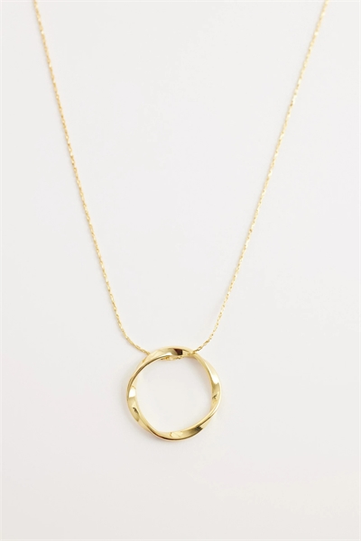 Колье с цепочкой из открытых колец артикул 153837002