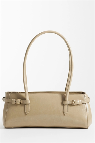 Сумка через плечо с текстурированной поверхностью и ремнем артикул 154640074