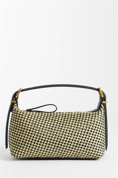 Сумка из соломы с многослойным плетением и регулируемой ручкой артикул 154640082