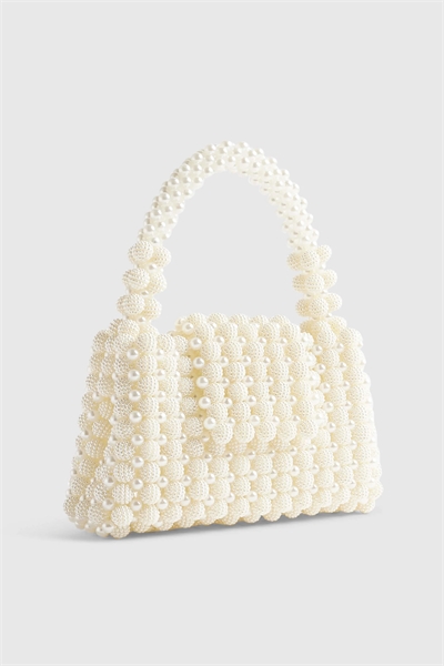 Клатч с жемчужными бусинами артикул 156044800