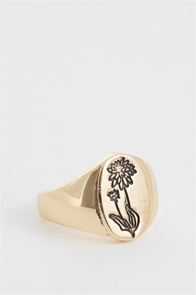 Перстень с цветочным эскизом артикул 155210348