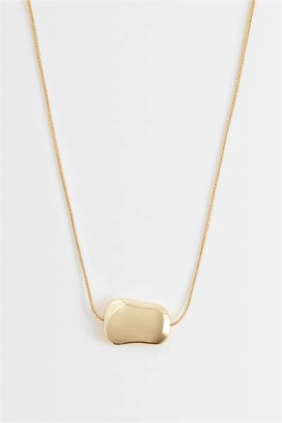 Короткое колье с лаконичным кулоном в виде капли артикул 155539797