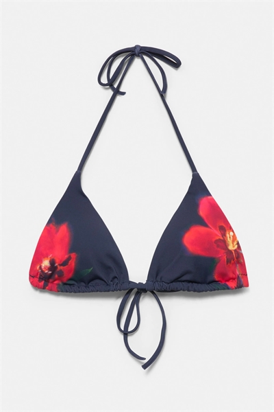 Бюстгальтер-бикини с цветочным узором в форме треугольника артикул 155772726