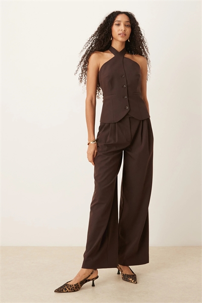 Широкие брюки с тройной складкой, сшитые на заказ co-ord артикул 150049487