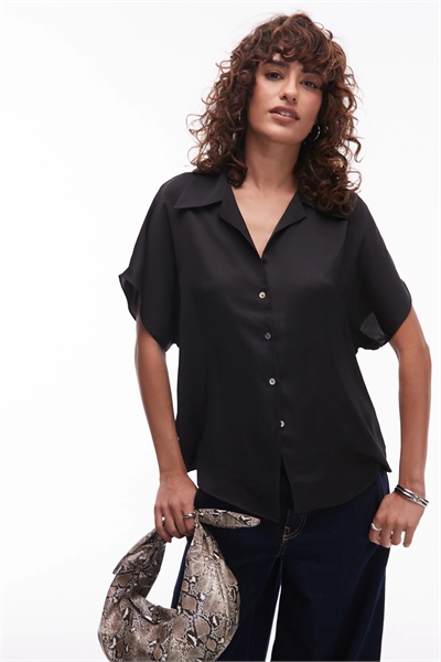 Рубашка из атласа без рукавов артикул 145953437