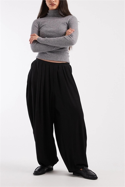 Брюки с гофрированными штанинами артикул 153837488