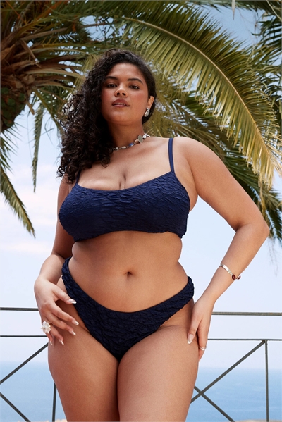 ASOS DESIGN Curve Courtney — бикини-трусики с текстурным принтом «Флорида» артикул 143359821