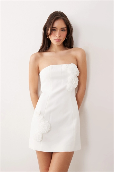 Бандо, лиф с аппликацией, мини-платье с вырезанным силуэтом артикул 153577364