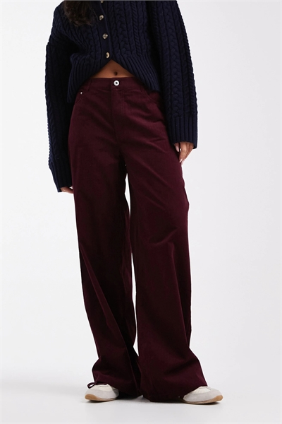 Брюки с широкими штанинами из вельвета артикул 148603542