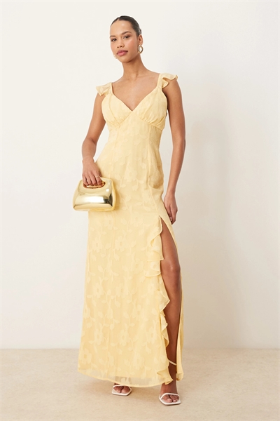 Макси-платье с бретелями и цветочным принтом артикул 143318070