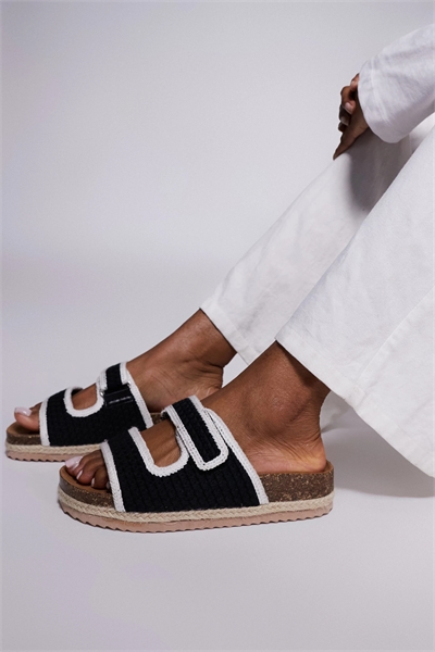 Сандалии-эспадрильи с двумя ремешками артикул 139075901