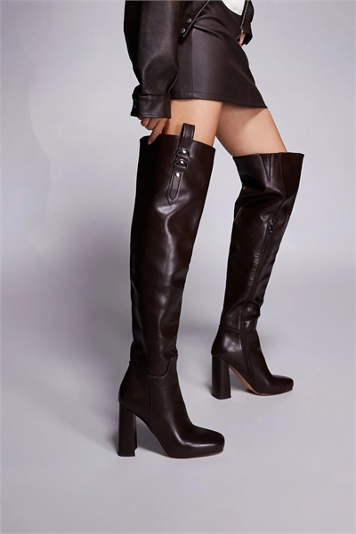 Ботинки Simmi London Harrieta на каблуке выше колена артикул 145746749