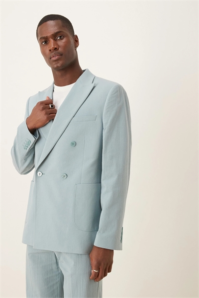 Приталенный пиджак с двойной застежкой артикул 140310241