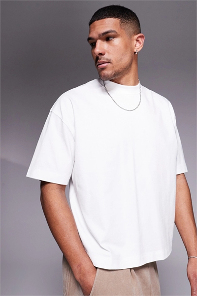 Футболка свободного кроя в стиле «бокси» в супер-тяжелом весовом классе артикул 135067161