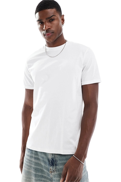 Футболка Essentials прямого кроя с закатанными рукавами артикул 123178843