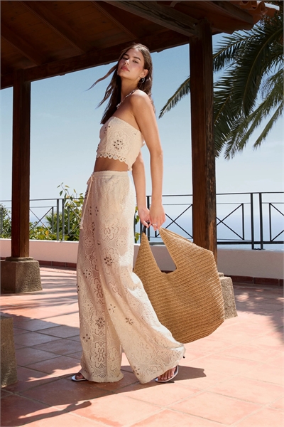 Брюки, связанные крючком co-ord артикул 141857782