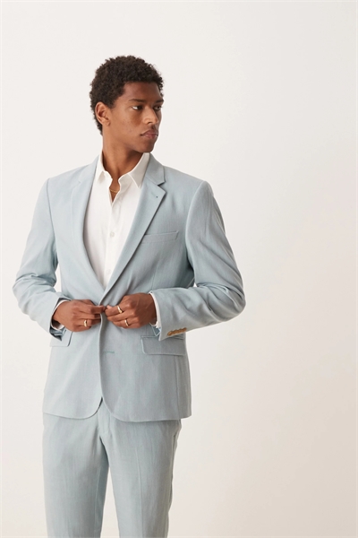 Приталенный пиджак из льна артикул 142170400