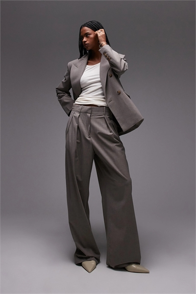 Брюки свободного прямого кроя co-ord артикул 142740691