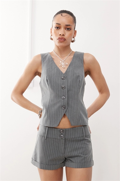 Жилет с пуговицами спереди от Luno co-ord артикул 143084044