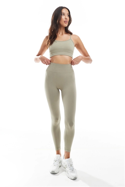 Леггинсы с высокой талией и эффектом бесшовной скульптурной посадки co-ord артикул 143821704