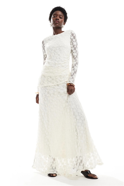 Макси-юбка из кружева co-ord артикул 145397460