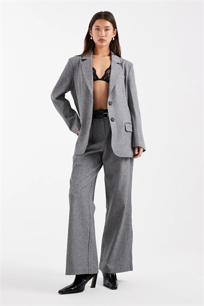 Брюки классического кроя с широкими брючинами и двойной складкой на поясе co-ord артикул 147012392