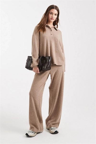 Брюки из ворсованного джерси с широкими брючинами co-ord артикул 148069244