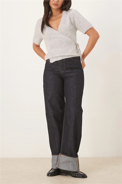 Джинсы Tokyo с широкими брючинами и отворотами артикул 148610626