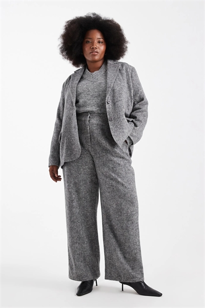 Плюс эксклюзивные брюки с высокой талией и широкими брючинами, выполненные в стиле «подчесанной шерсти» co-ord артикул 148920809