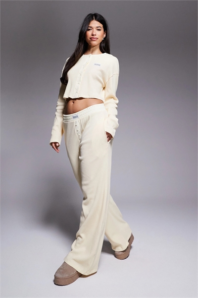 Широкие джоггеры с вафельной текстурой от Weekend Collective с нейлоновыми вставками co-ord артикул 148927113