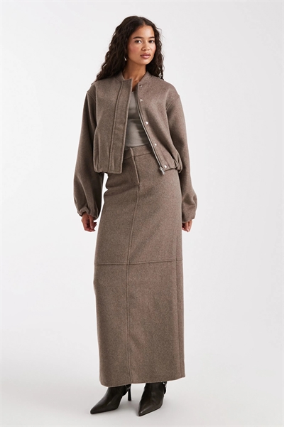 Макси-юбка из мягкой ткани с добавлением шерсти, с акцентом на швах co-ord артикул 149078617